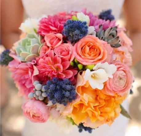 Bouquet de mariée printemps