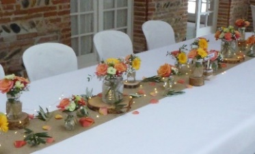 Décoration Centre de Table Florale - Mariage